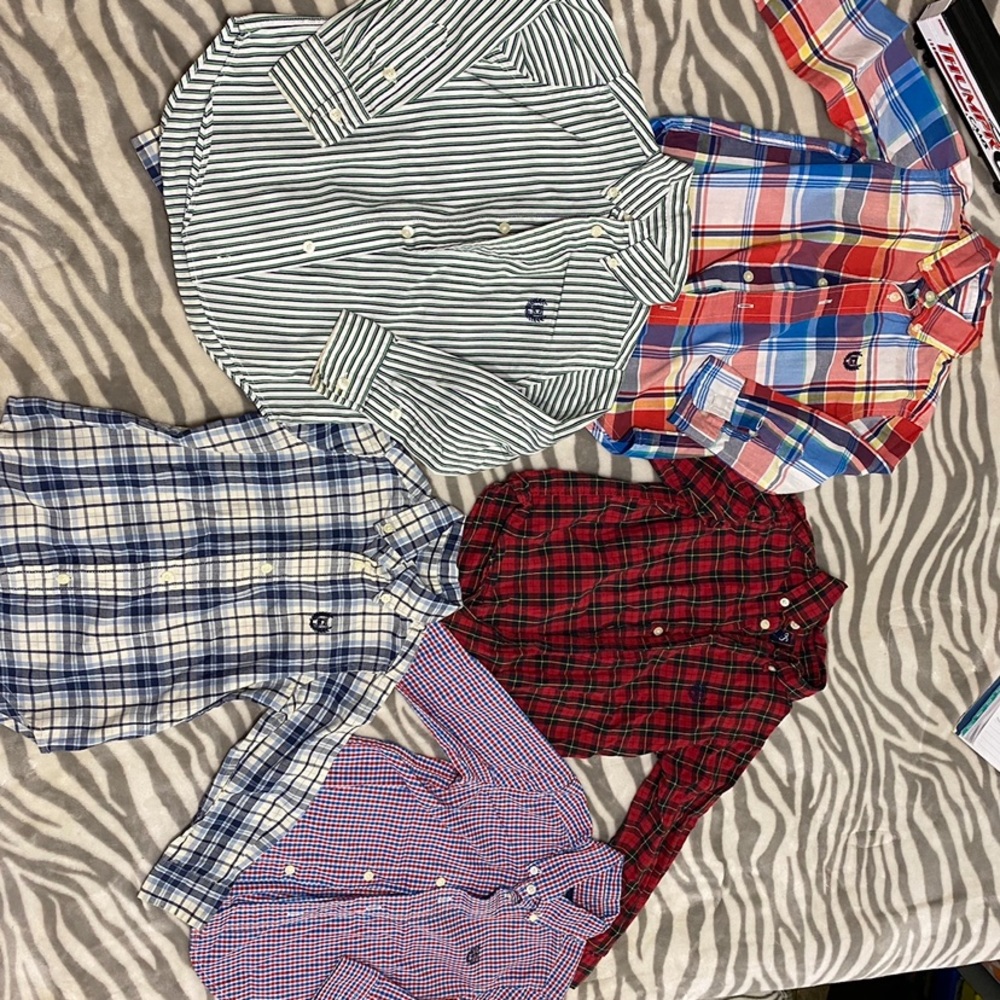 5 chaps button up shirts bundle
